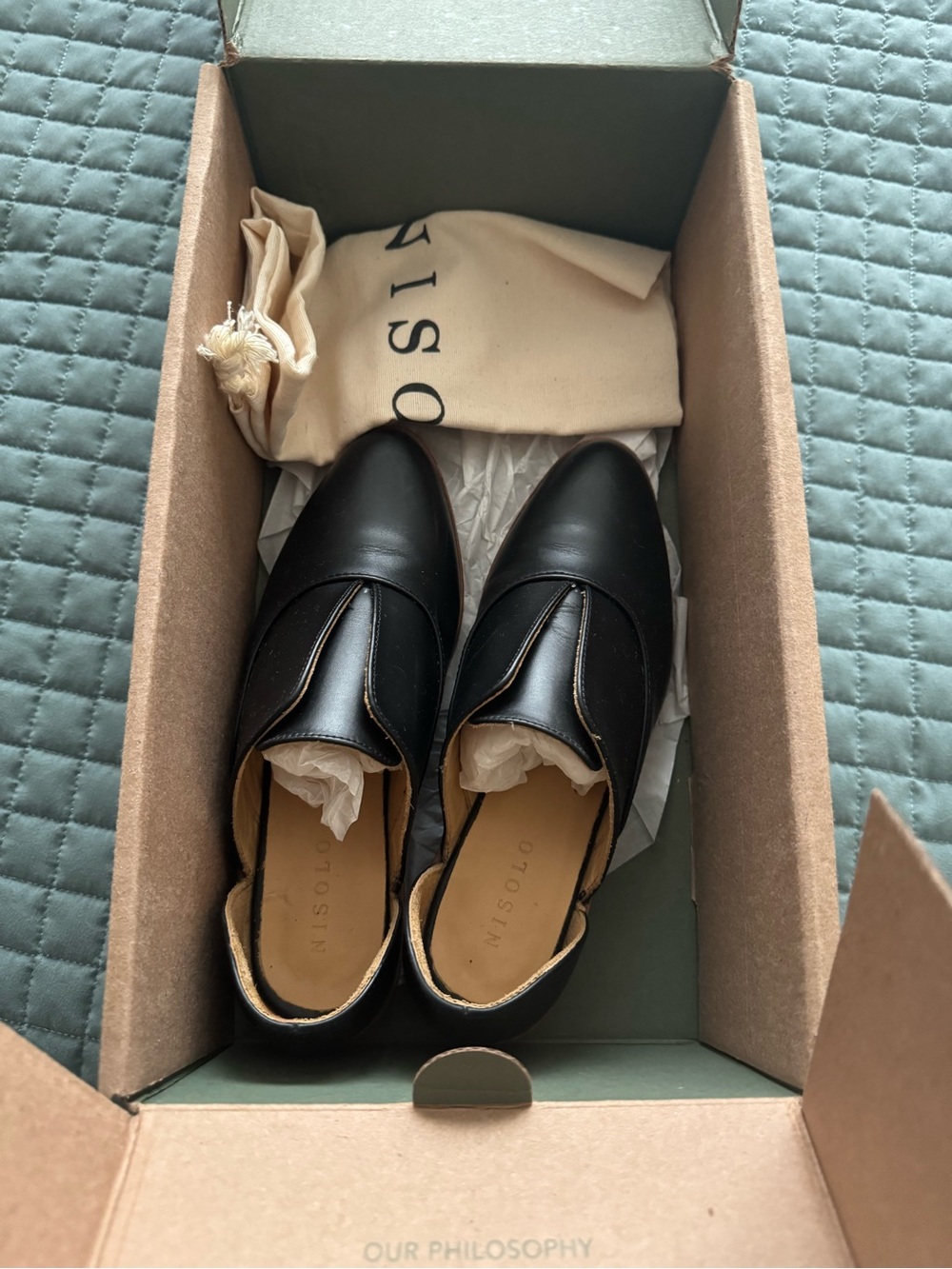 Nisolo women’s Black Leather Slip-On Dress Shoes
